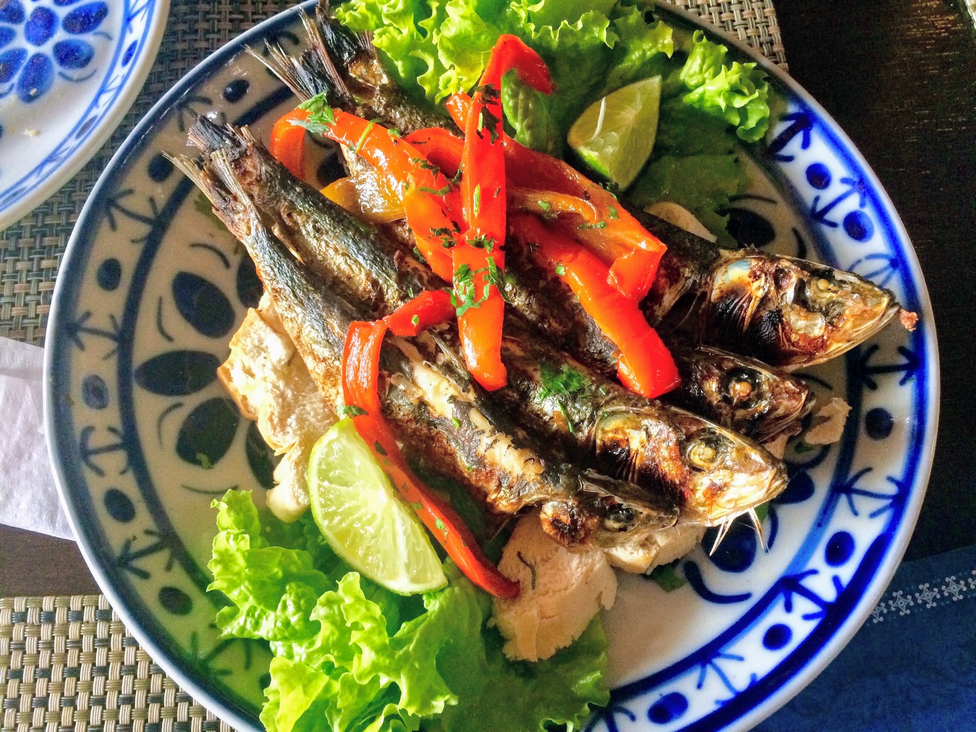 grilled sardines